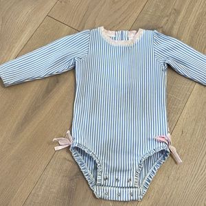 Ruffle Butts seersucker swim suit